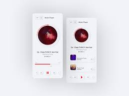 Skeuomorphic Neumorphism Music Player App Design In 2020 App Design Music Player App Music Players