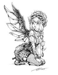 Steampunk Fairy By Capia On Deviantart Steampunk Coloring Fairy Coloring Fairy Coloring Pages