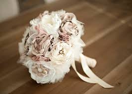 Figuring out what you want is such a delight (ohhh pretty flowers), while also somehow such a headache. Wedding Flower Alternatives Bridal Bouquets From Etsy Cream Blush Fabric