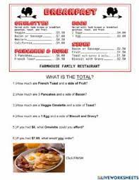 I just have 2 things to say on the subject. Menu Math Example Worksheet