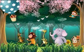 Gambar tersebut bisa anda download langsung, caranya silahkan klik pada. Gambar Hutan Dan Hewan Kartun