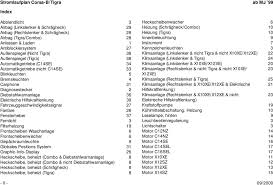 Stromlaufplan Corsa B Tigra Ab Mj 99 Inhaltsverzeichnis Pdf Kostenfreier Download