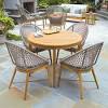 Black garden dining chairs uk. 1