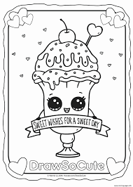 Super Cute Coloring Pages Fresh Free Coloring Pages Ice Cream Sundae Nobelpaper In 2020 Cute Coloring Pages Food Coloring Pages Halloween Coloring Pages
