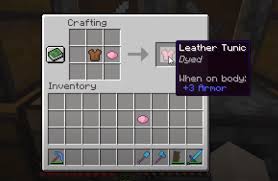 More images for how to make colored leather armor in minecraft » How To Make A Pink Leather Tunic Minecraft Recipe