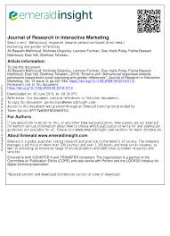Thank you for sharing our content. Pdf Email Is Evil Behavioural Responses Towards Permission Based Direct Email Marketing And Gender Differences