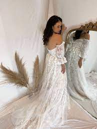 Cottagecore Wedding Dresses David S Bridal Blog Cottagecore Wedding Dresses Chantilly Lace Wedding Dress Wedding Dresses