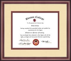 Boston College Diploma Frame Talking Walls Diploma Frame College Diploma Frame