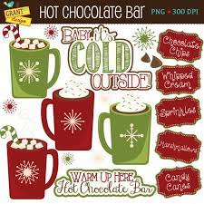Hot Chocolate Bar Clipart Hot Cocoa Bar Clip Art Christmas Clipart Personal Use Christmas Hot Chocolate Hot Chocolate Bars Christmas Hot Chocolate Bar