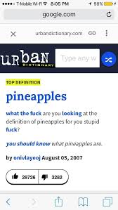 Searched For Pineapples On Urban Dictionary Wasn T Expecting This Answer But Really I Shouldn T Be Urban Dictionary Urban Dictionary Funny Work Quotes Funny