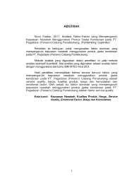 Analisis portofolio saham yang optimal di bej dengan. Abstrak Skripsi Fadlan