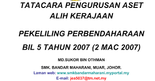 Kerajaan malaysia tatacara pengurusan aset alih kerajaan.· kira yang disyor untuk surcaj hendaklah. Nota Kursus Aset Dan Stor Google Slides