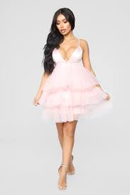 She Bad Ruffle Dress Blush Tulle Dress Short Dresses Fashion