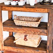 10 diy wood bar carts