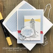 They really look super cute and highlight even more the leaves. Making A Case Sailing Home Anchor Card Stampin Pretty