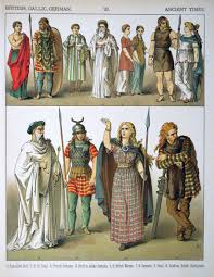 Description Ancient Times British Gallic German 020 Costumes Of Celtic Warriors Celtic Clothing Celtic Costume