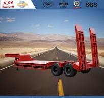 2-Axle 45ton Lowbed Semi-Trailer,4 axle lowbed semi-trailer