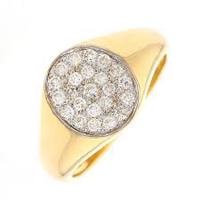 Quelles sont les utilisations de l'or. Belle Bague D Occasion En Or Bicolore 750 Milliemes 18 Carats Ornee D Un Pavage De Diamants Taille Brillant D Un Poids Total De 0 Bague Bague Diamant Bijoux