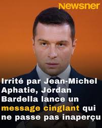 Jordan Bardella addresse un message cinglant à Jean-Michel Aphatie ▷  https://bit.ly/3M1sgTt
