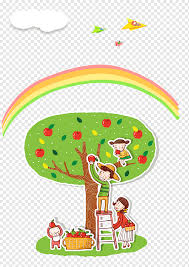 Mewarnai gambar jagung mewarnai gambar via mewarnaigambar.web.id. Kartun Pohon Apel Dan Pelangi Putih Anak Makanan Png Pngwing