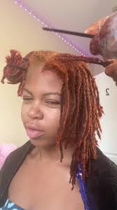 Red to Ginger and pick a boo pink! #fyp #backtoschool #college  #northcarolinaa&t #💙💛 #sophmore #foryoupage #fypシ゚viral #fypシ #foryoupage  #fdoc #viral #viralvideo #locs #dyedlocs #dyedhair #2yearlocs ...