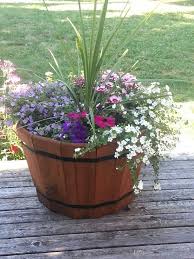 Wine Barrel Planter Wine Barrel Planter Wine Barrel Garden Barrel Garden Planters