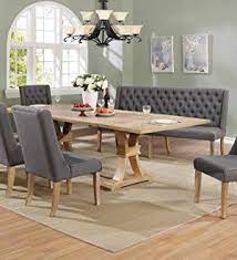Maybe you would like to learn more about one of these? Best Quality Furniture 7pc Dining Set 1 Table 5 Chairs 1 Bench Rustic Dark Gray Farmhouse Goals