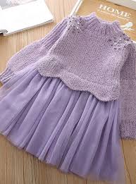Kids Girls Basic Dusty Rose Solid Colored Long Sleeve Dress Blue 2020 Us 21 99 Kids Dress Patterns Kids Designer Dresses Baby Girl Dresses
