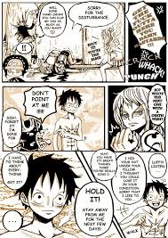 sign of affection page 35 luffy x nami piece sign one piece fanart
