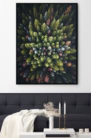 lukas saalfrank bunte nadelbaume von oben tapete wohnzimmer wandbilder wohnzimmer bunte tapeten