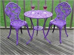 Gloss Purple Cast Aluminium Garden Furniture Bistro Set From Www Thegardencentre Co Uk Purple Furniture Purple Decor Purple Home