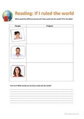 If I Ruled The World 1st And 2nd Conditional English Esl Worksheets In 2020 English Writing Skills Writing Skills Teaching Jobs