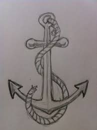 If You Want To Learn To Draw A Simple And Easy Anchor Then You Need To Take A Look At This Drawing Tu In 2020 Anchor Drawings Pencil Art Drawings Art