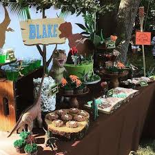 Dinosaurs Birthday Party Ideas Photo 1 Of 30 Dinosaur Birthday Party Decorations Dinosaur Theme Party Dinosaur Birthday