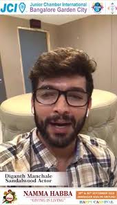 Sandalwood Superstar "DIGANTH MANCHALE" wishing ALL THE BEST to "NAMMA  HABBA"...., Block Your Date.... 29th & 30th September