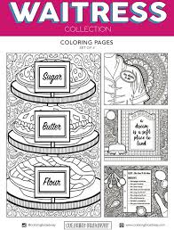 Waitress Digital Download Coloring Pages Coloring Pages Color Card Waitress