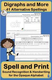A vocabulary list featuring 100 sat words beginning with a. Alternative Spellings Handwriting For Digraphs Complements Jolly Phonics Jolly Phonics Phonics Phonics Activities