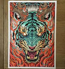 3 532 Likes 33 Comments Rob Steele Robsteeletattoos On Instagram New Tigon Drawing Swipe For Proces In 2020 Tiger Artwork Japanese Tattoo Art Foo Dog Tattoo