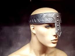 Leather Armor Headband LARP SCA Cosplay Armour Circlet Diadem Headband With  Nasal