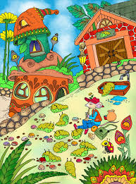 Art By Tatiana Stolova Bogema Book Nice Little Town 7 Digitally Colored Using Pigment App On Ipad Pro In 2020 Coloring Supplies Coloring Books Coloring Pages