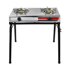 Xtremepowerus Portable Propane Gas Double Burner Outdoor Camping Stove Cooktop Station With Stand 95503 The Home Depot In 2020 Gas Stove Top Double Burner Camping Stove