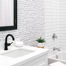 15 beautiful wood accent wall ideas to upgrade your space tile. 5 Smart Ways To Use Wallpaper In Your Bathroom