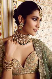 Buy Designer Alzahra Embroidered Silk Lehenga Set