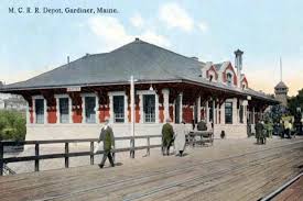 The Maine Central Railroad Station Gardiner Maine Travel Historic Train Station Old Train Station