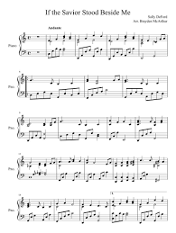 If The Savior Stood Beside Me Sheet Music For Piano Download Free In Pdf Or Midi Piano Sheet Music Piano Sheet Music Free Christmas Piano Music