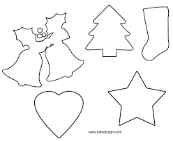 Sagome Natalizie Per Lavoretti Tutto Disegni Natale Immagini Di Natale Ornamenti Natalizi
