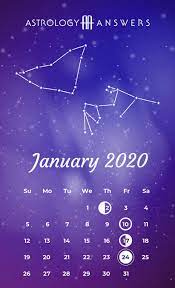 By angel damian 23/07/2020 00:01h. Astrology Calendar January 2020 Astrologyanswers Com