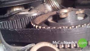 Another symptom of a bad timing belt is oil leaking from the timing belt cover. The Symptoms Of A Broken Timing Belt Mycarneedsa Com