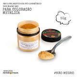 Mica Pigmento em Pó Cosmético Dourado 50g | Armazém Peter Paiva