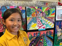 Our art students have a wonderful display of artwork up at the Euharlee  Welcome Center and History Museum. Their work will be